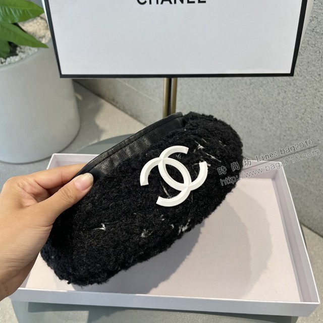 CHANEL專櫃新款女士百搭款貝蕾帽 香奈兒羊羔毛貝蕾帽  mmj1626